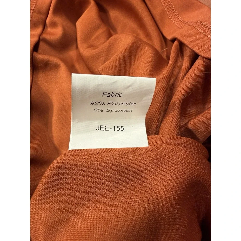 JessaKae Orange Small‎  Velvet Velour Wonder Long Sleeve Midi Dress Whimsigoth